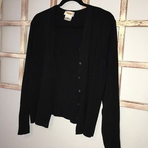 Talbots Black Cardigan